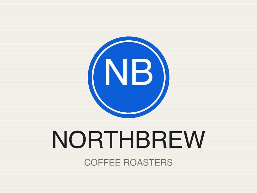 A coffee roaster logo as a flat JPG on an off-white paper style background